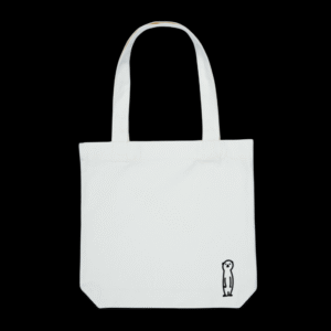 White Meerkat Tote Bag